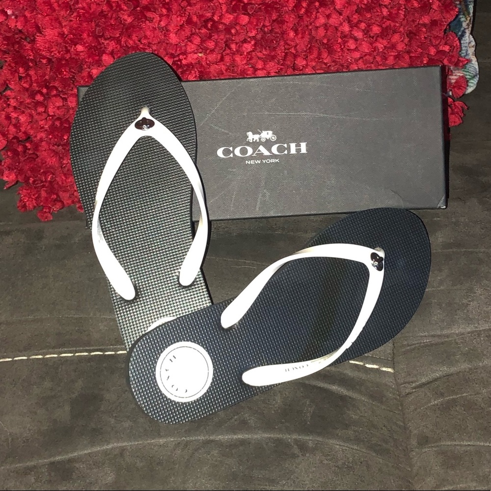 BRAND NEW Coach Flip Flops